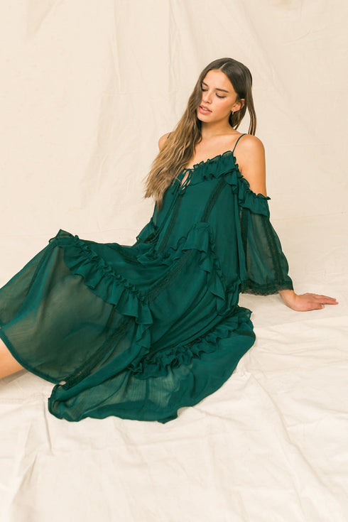 youre-mines-still-ruffled-midi-dress Flying Tomato-Sophia's Style-4